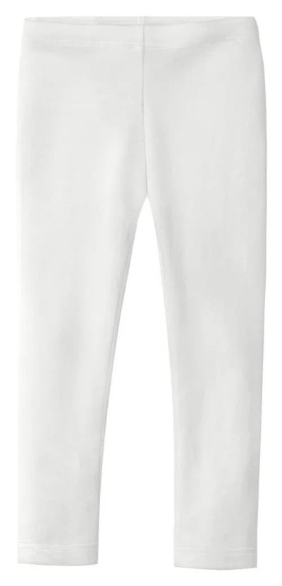 City Threads Kids'  Girls Soft Organic Cotton Leggings In White