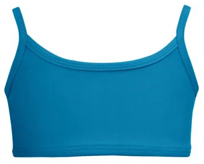 City Threads Kids'  Girls Upf 50+ Bikini Swim Top In Blue