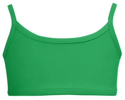 City Threads Kids'  Girls Upf 50+ Bikini Swim Top In Green