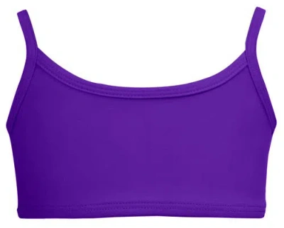 City Threads Kids'  Girls Upf 50+ Bikini Swim Top In Purple