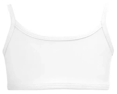 City Threads Kids'  Girls Upf 50+ Bikini Swim Top In White