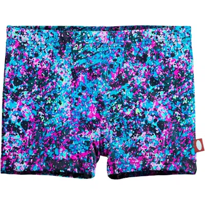 City Threads Kids'  Girls Upf 50+ Printed Swim Boy Shorts In Multi