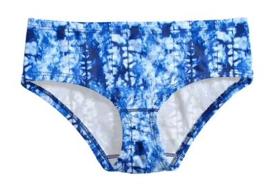 City Threads Kids'  Girls Upf 50+ Printed Swim Briefs In Blue