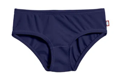 City Threads Kids'  Girls Upf 50+ Printed Swim Briefs In Blue