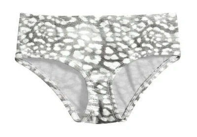 City Threads Kids'  Girls Upf 50+ Printed Swim Briefs In Gray