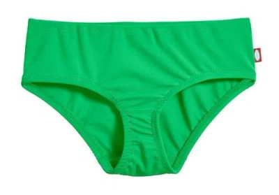 City Threads Kids'  Girls Upf 50+ Printed Swim Briefs In Green
