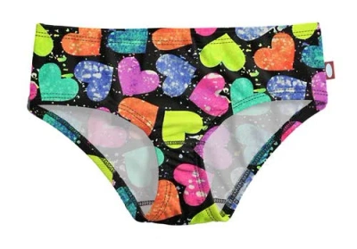 City Threads Kids'  Girls Upf 50+ Printed Swim Briefs In Multi