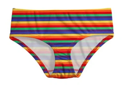 City Threads Kids'  Girls Upf 50+ Printed Swim Briefs In Multi