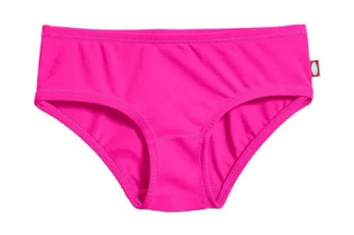 City Threads Kids'  Girls Upf 50+ Printed Swim Briefs In Pink