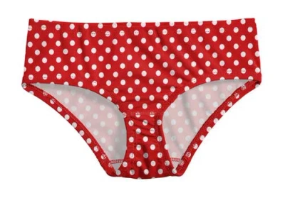 City Threads Kids'  Girls Upf 50+ Printed Swim Briefs In Red