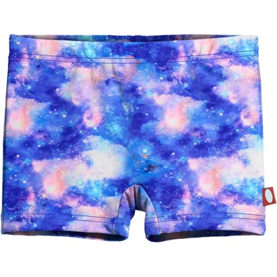 City Threads Kids'  Girls Upf 50+ Quick-dry Swim Boy Shorts In Blue