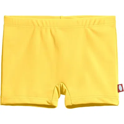 City Threads Kids'  Girls Upf 50+ Quick-dry Swim Boy Shorts In Yellow