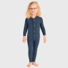 City Threads Kids' Soft & Cozy Thermal One-piece Union Christmas Outfit Suit In Blue