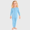 City Threads Babies'  Kids' Soft & Cozy Thermal One-piece Union Christmas Outfit Suit In Blue