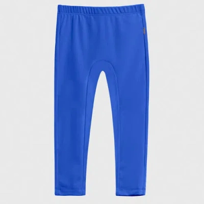 City Threads Kids' Upf 50+ Nylon/spandex Blend Swim Leggings In Blue