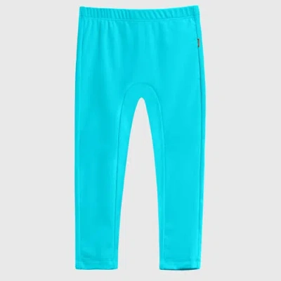 City Threads Kids' Upf 50+ Nylon/spandex Blend Swim Leggings In Brown