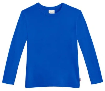 City Threads Babies'  Long Sleeve Soft Cotton Jersey T-shirt In Blue