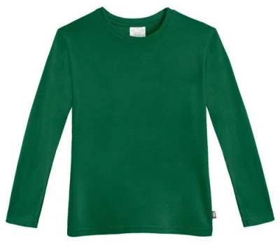 City Threads Babies'  Long Sleeve Soft Cotton Jersey T-shirt In Green
