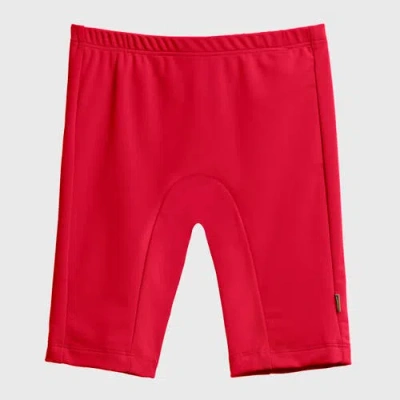 City Threads Kids'  Nylon/spandex Blend Upf 50+ Swim Jammer In Red