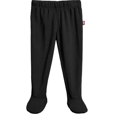 City Threads Kids'  Organic Cotton Soft Footed Baby Pants In Black