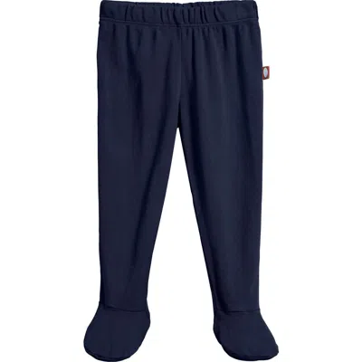 City Threads Kids'  Organic Cotton Soft Footed Baby Pants In Blue