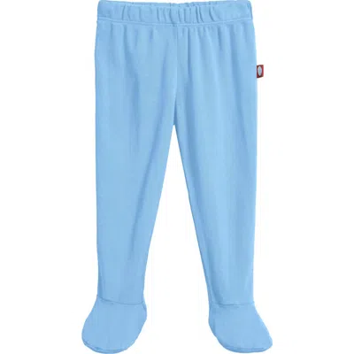 City Threads Kids'  Organic Cotton Soft Footed Baby Pants In Blue