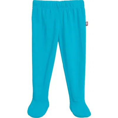 City Threads Kids'  Organic Cotton Soft Footed Baby Pants In Blue