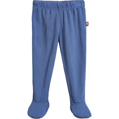 City Threads Kids'  Organic Cotton Soft Footed Baby Pants In Blue