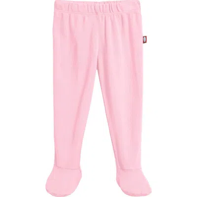City Threads Kids'  Organic Cotton Soft Footed Baby Pants In Pink