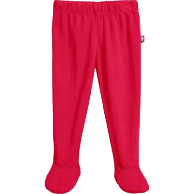 City Threads Kids'  Organic Cotton Soft Footed Baby Pants In Pink
