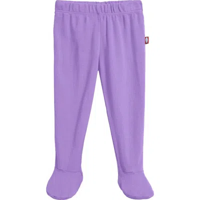 City Threads Kids'  Organic Cotton Soft Footed Baby Pants In Purple