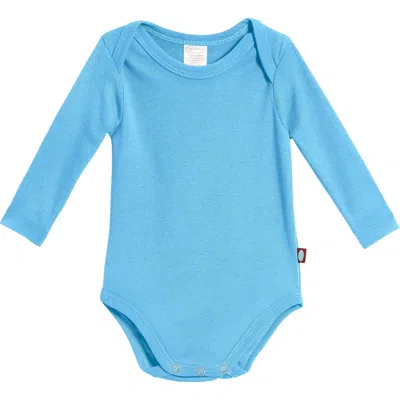 City Threads Kids'  Organic Cotton Super-soft Long Sleeve Bodysuit In Blue