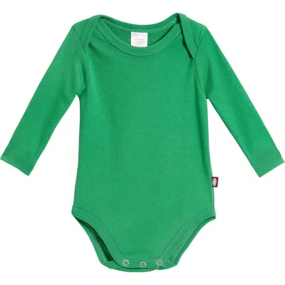 City Threads Kids'  Organic Cotton Super-soft Long Sleeve Bodysuit In Green