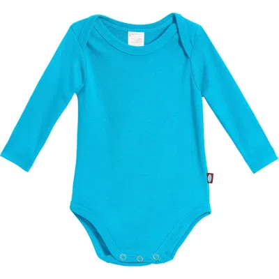 City Threads Kids'  Organic Cotton Super-soft Long Sleeve Bodysuit In Blue