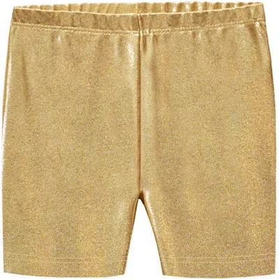 City Threads Kids'  Printed Novelty Bike Shorts In Gold