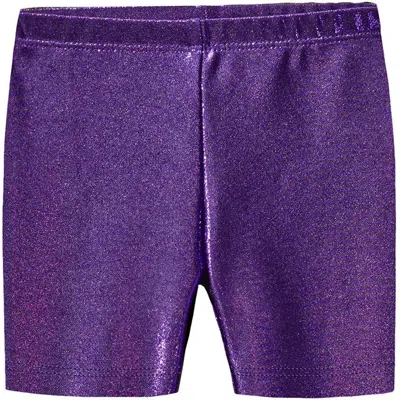 City Threads Kids'  Printed Novelty Bike Shorts In Purple