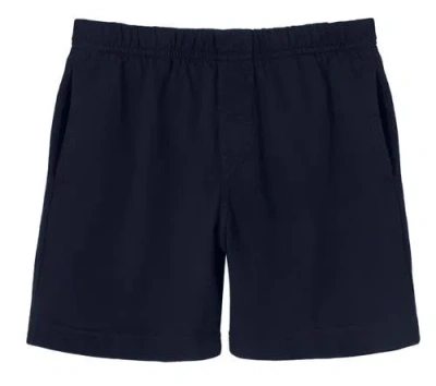 City Threads Kids'  Soft Cotton Above-knee Side Pocket Shorts In Blue