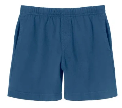 City Threads Babies'  Soft Cotton Above-knee Side Pocket Shorts In Blue