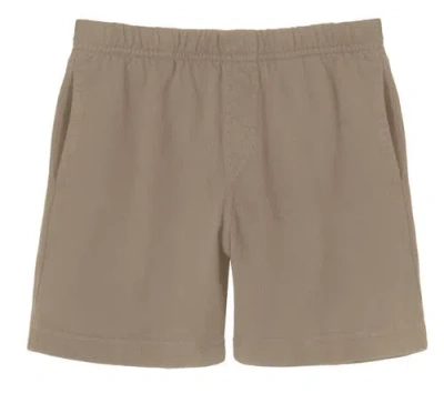 City Threads Babies'  Soft Cotton Above-knee Side Pocket Shorts In Brown