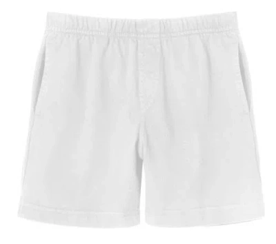 City Threads Kids'  Soft Cotton Above-knee Side Pocket Shorts In White