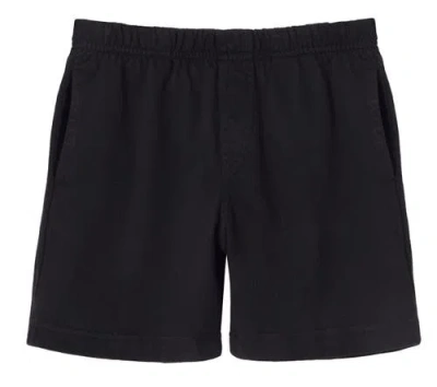City Threads Kids'  Soft Cotton Side Pocket Above-knee Shorts In Black