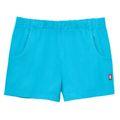 City Threads Kids'  Soft Cotton Upf 50+ Jersey Pocket Shorts In Blue
