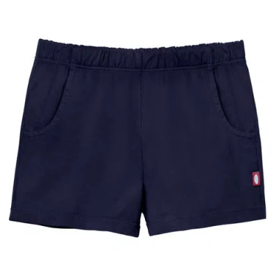 City Threads Kids'  Soft Cotton Upf 50+ Jersey Pocket Shorts In Blue