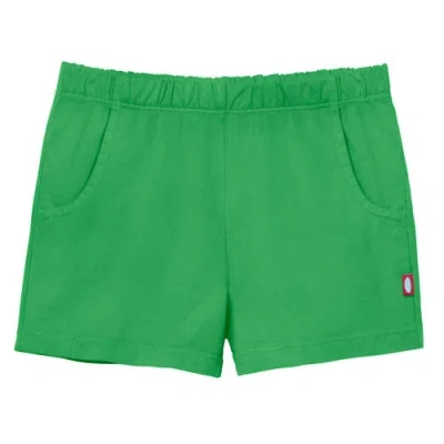 City Threads Kids'  Soft Cotton Upf 50+ Jersey Pocket Shorts In Green