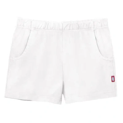 City Threads Kids'  Soft Cotton Upf 50+ Jersey Pocket Shorts In White