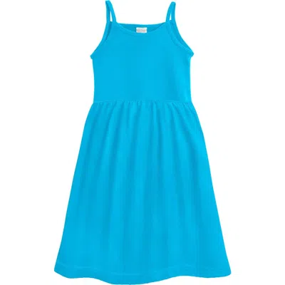 City Threads Kids'  Soft Organic Cotton Empire Camisole Sundress In Blue