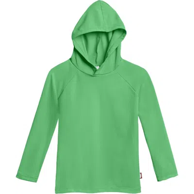 City Threads Unisex Upf 50+ Long Sleeve Hooded Rashguard Tee In Green