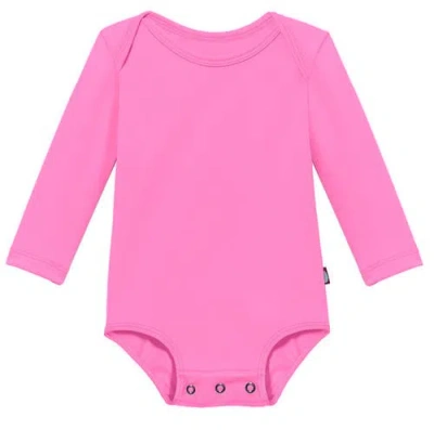 City Threads Kids'  Unisex Upf 50+ Rashguard Lap Bodysuit In Pink