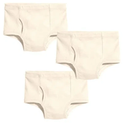 City Threads Usa-made Kids'  Boys 100% Organic Cotton Briefs Underwear In Neutral