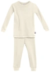City Threads Usa-made Kids'  Boys And Girls Soft Organic Cotton Pajama Set In Brown